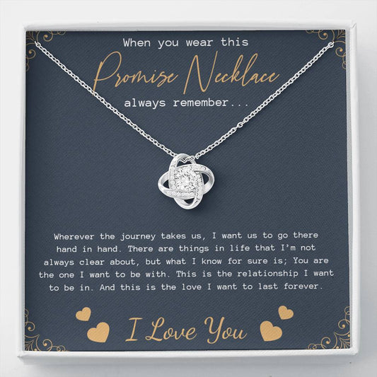 Promise Necklace for Girlfriend from Boyfriend, Gift for GirlFriend Necklace