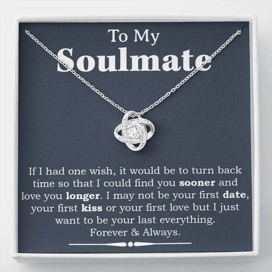 To My Soulmate Necklace,Engagement Gift for Future Wife,Valentines Day Gift