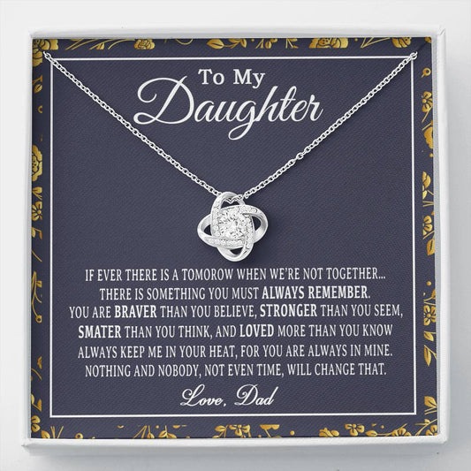 To My Daughter Necklace, Daughter Father Necklace, Daughter Gift from Dad
