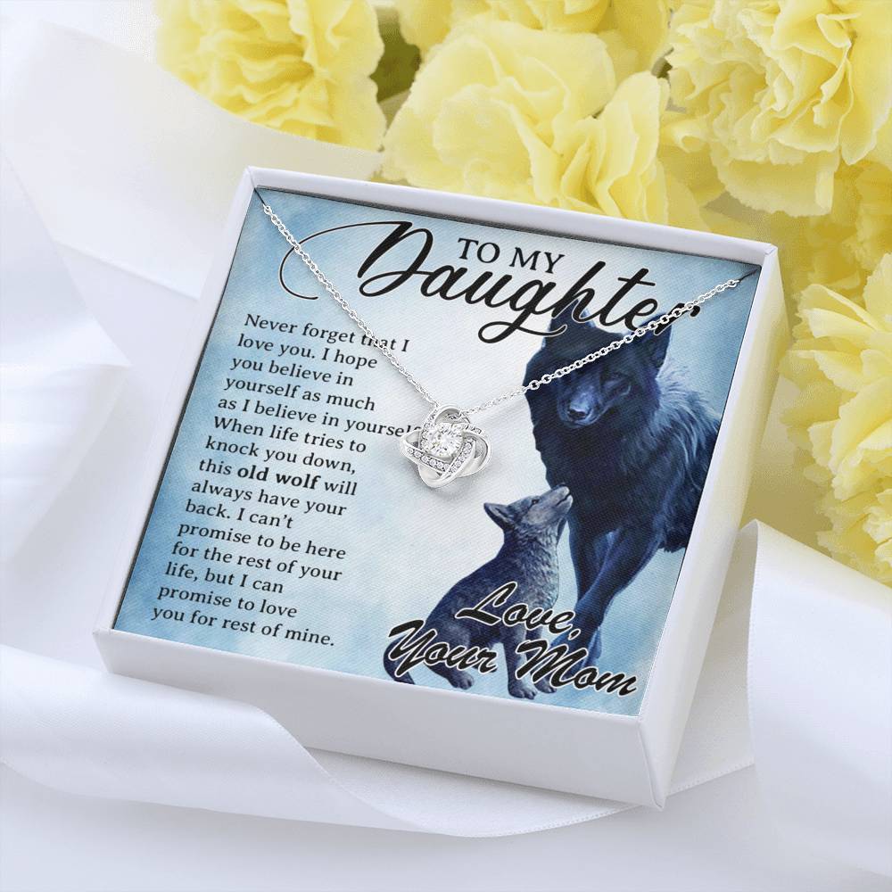 To My Daughter Necklace, Daughter Father Necklace, Daughter Gift from Mom