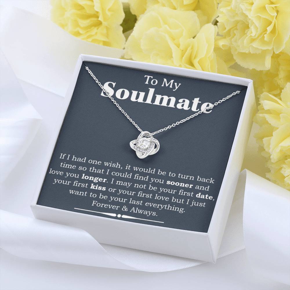 To My Soulmate Necklace,Engagement Gift for Future Wife,Valentines Day Gift