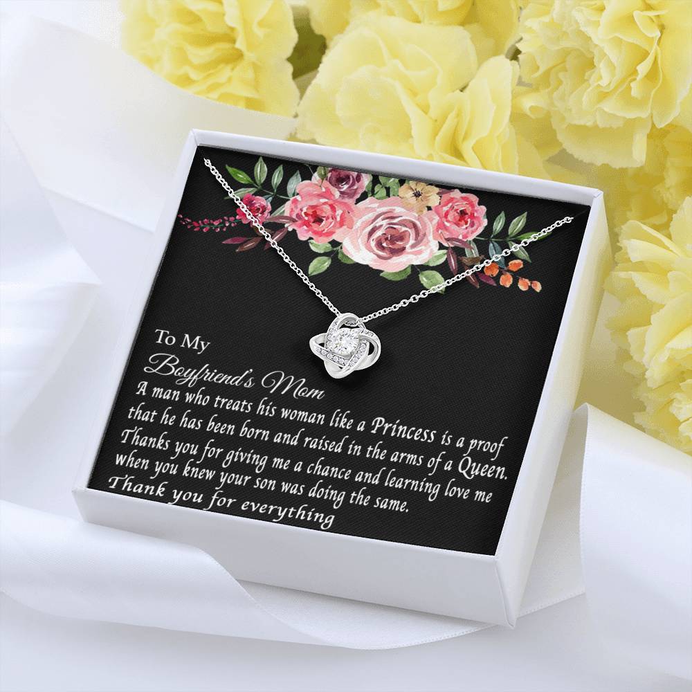 To My Boyfriend's Mom Necklace, For My Boyfriend's Mom, Birthday Gift