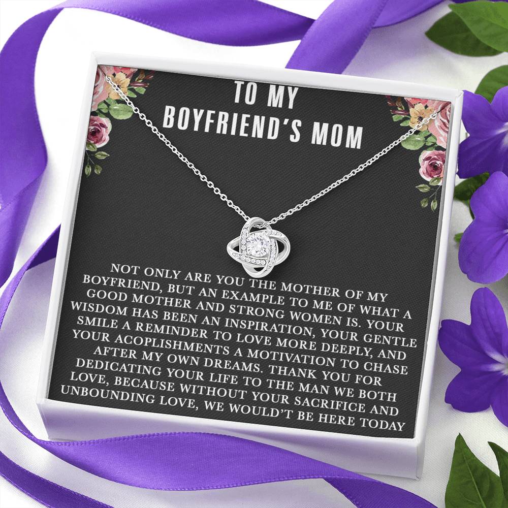 To My Boyfriends Mom Necklace, For My Boyfriend's Mom on Mother's Day, Birthday Gift