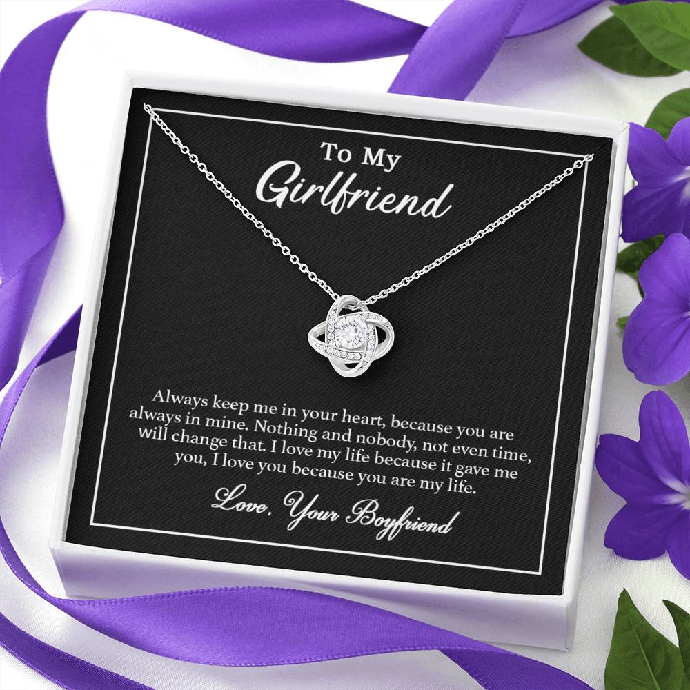 To My Girlfriend Necklace, Gift for Girlfriend, Gift for Her, Birthday Gift