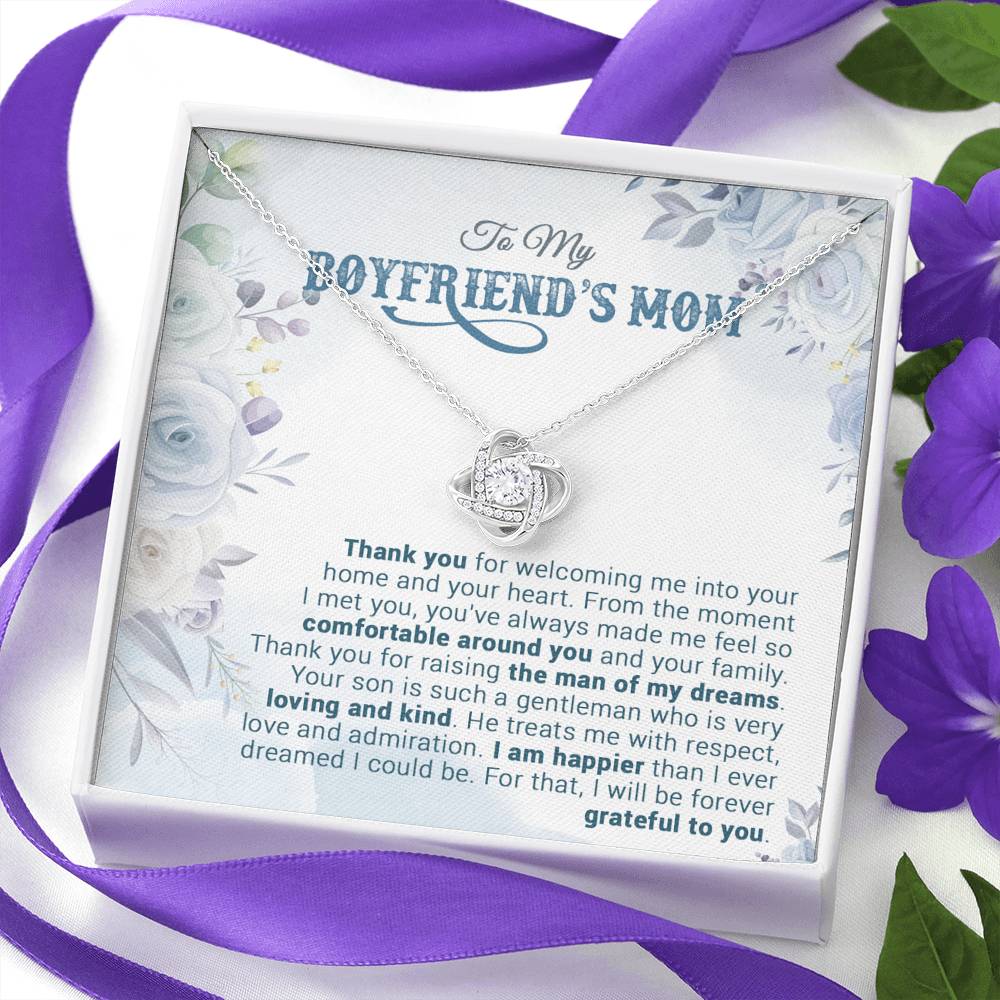 To My Boyfriend's Mom Necklace, For My Boyfriend's Mom, Birthday Gift