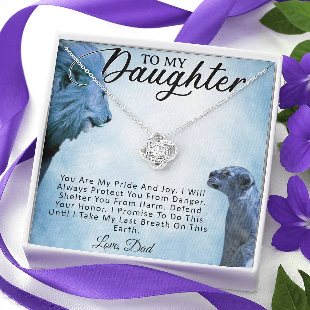 To My Daughter Necklace, Daughter Father Necklace, Daughter Gift from Dad