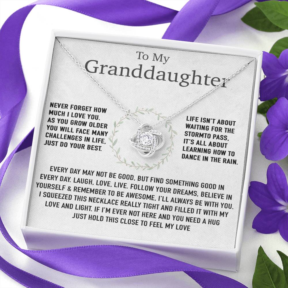 To My Granddaughter Necklace, Birthday Gift For Granddaughter, Birthday Gifts