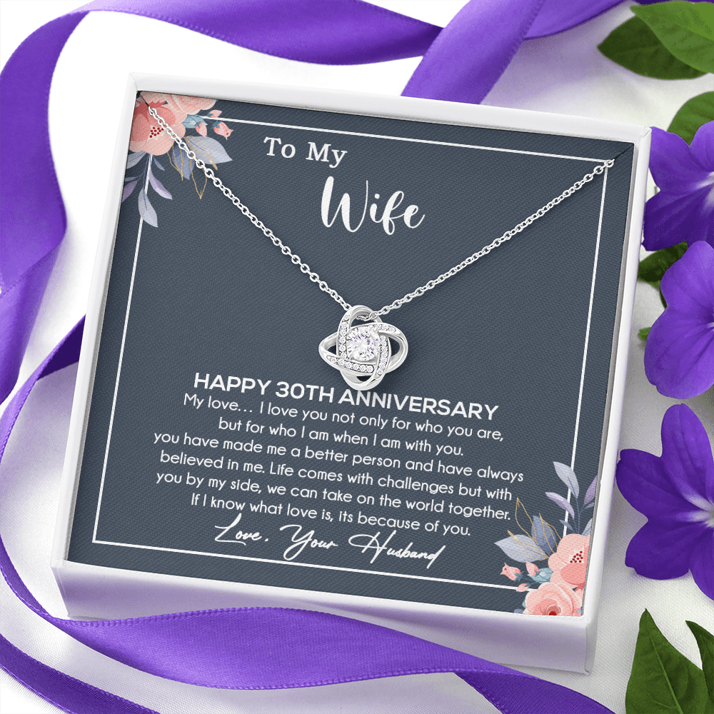 30th Anniversary Gift For Wife Necklace, 30 Year Anniversary, 30th Wedding Gift