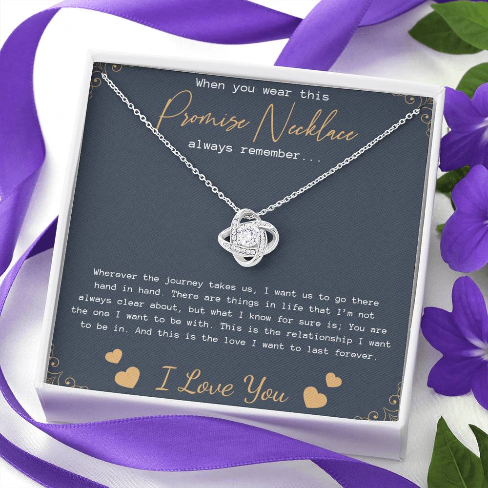 Promise Necklace for Girlfriend from Boyfriend, Gift for GirlFriend Necklace