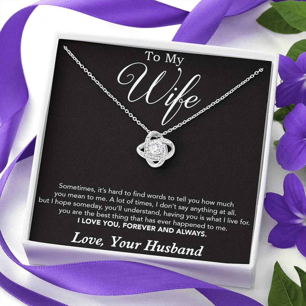 To My Wife Necklace, Gift For Wife, Anniversary Gift For Wife