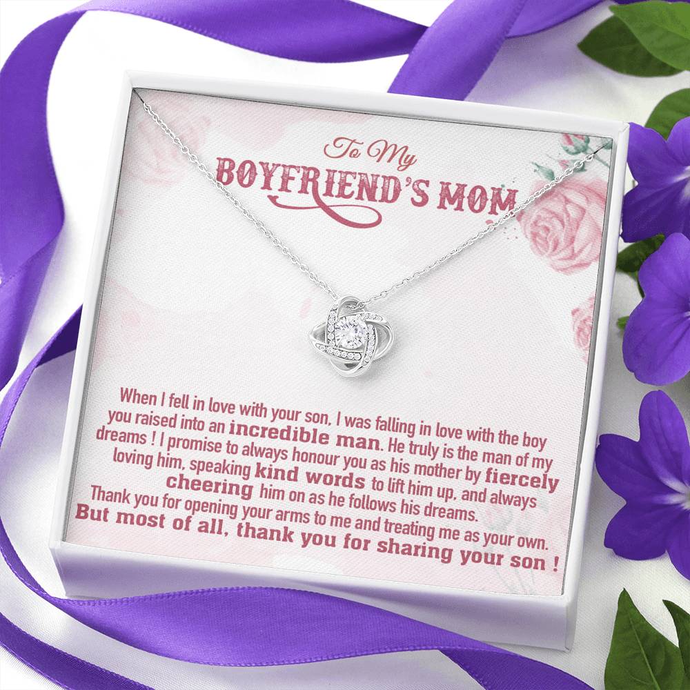 To My Boyfriend's Mom Gift, Boyfriend's Mom Necklace, Boyfriend's Mom Birthday
