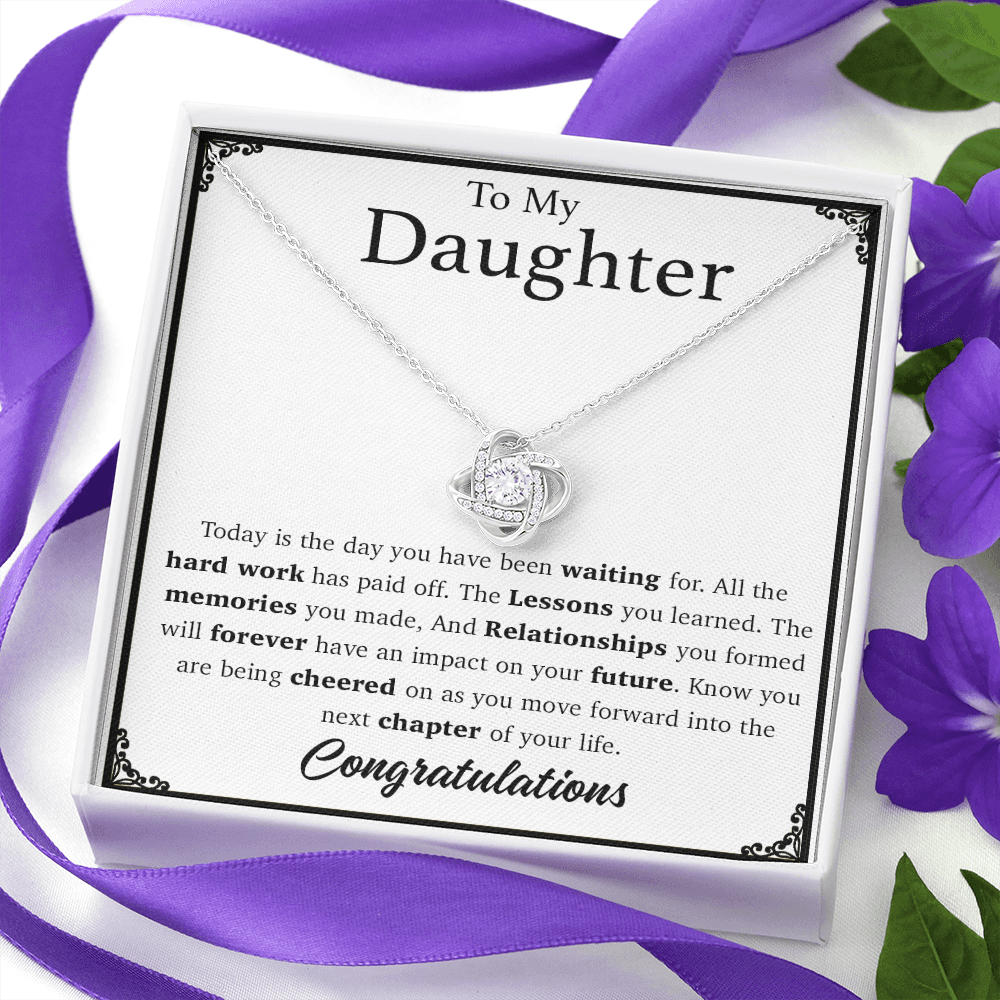 To My Daughter Necklace, Graduation Gift Necklace, Graduation Gift for Her