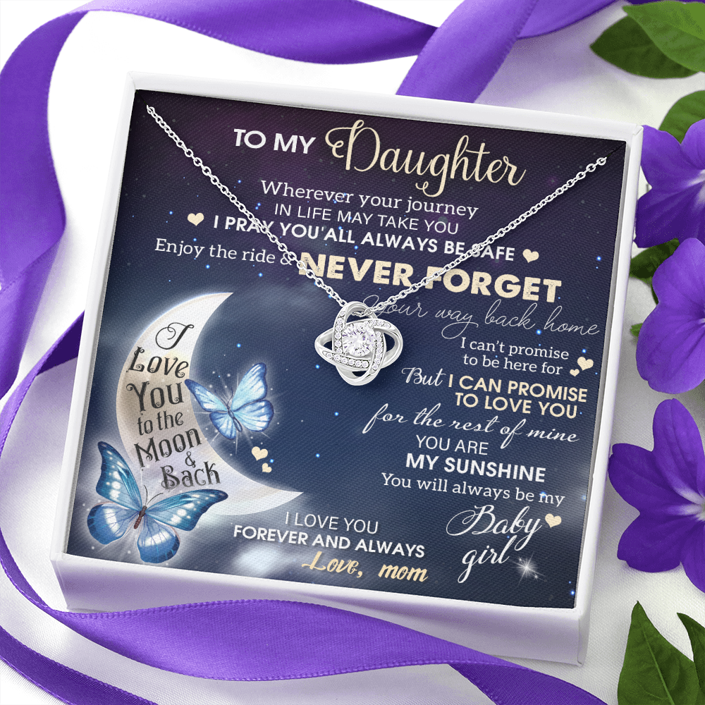 To My Daughter Necklace, Daughter Gift From Mom, Gifts For Daughter Necklace