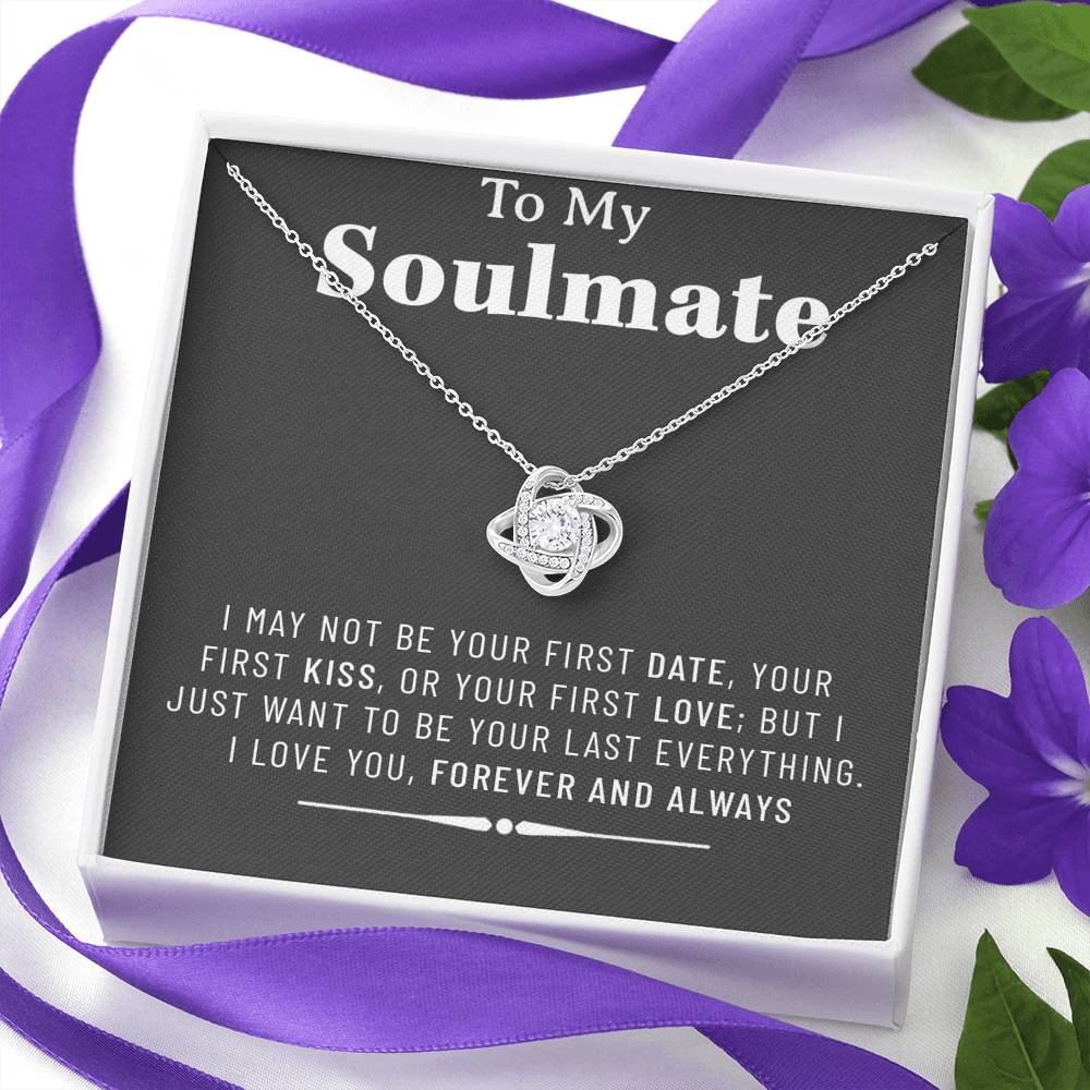 to My Soulmate Necklace, Engagement Gift for Her, Future Wife Birthday Gift