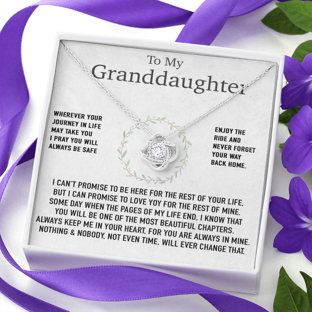 To My Granddaughter Necklace, Birthday Gift For Granddaughter, Birthday Gifts