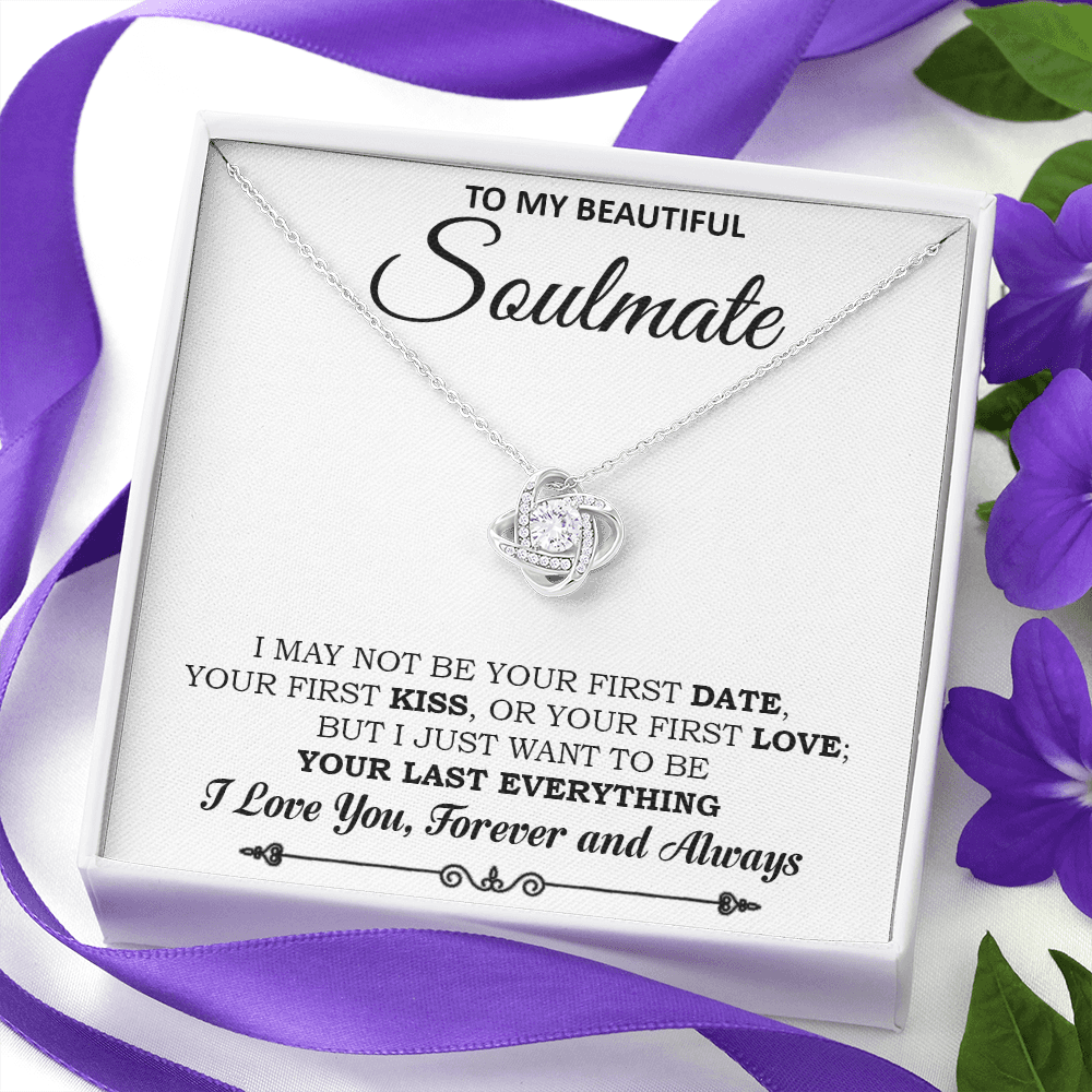 To My Soulmate Necklace, Gift For Wife Girlfriend From Husband, Valentines Day