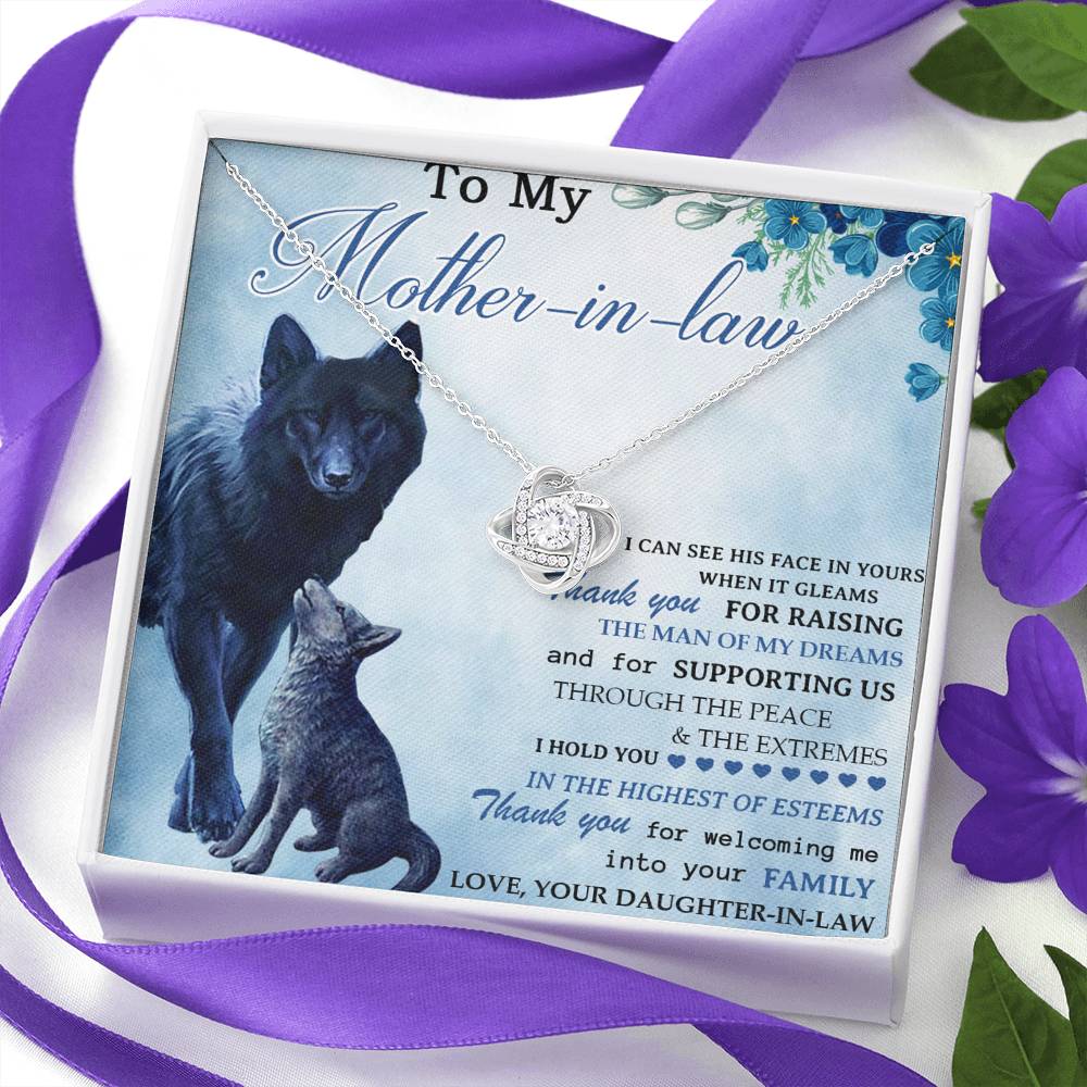 Mother In Law Gift, To My Mother In Law Necklace, Mother Of The Groom Gift From Bride
