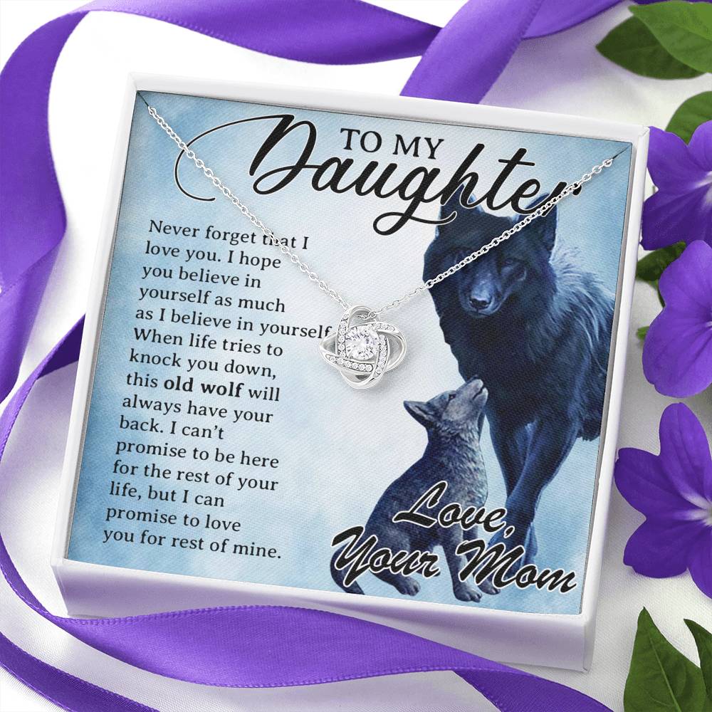 To My Daughter Necklace, Daughter Father Necklace, Daughter Gift from Mom