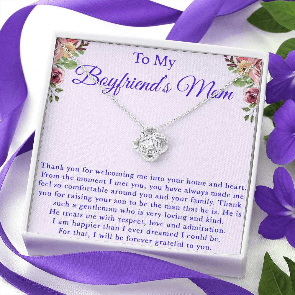 To My Boyfriend's Mom Necklace, For My Boyfriend's Mom, Birthday Gift