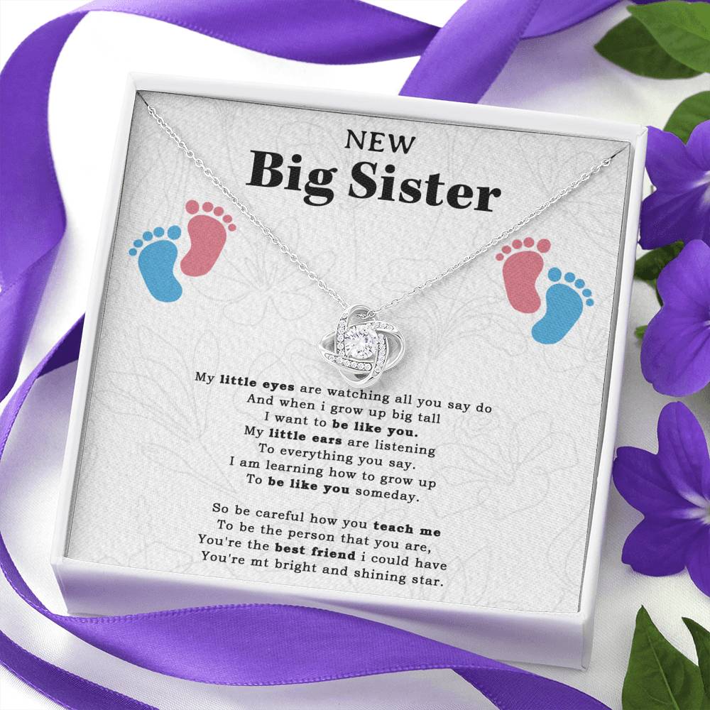 New Big Sister Gift Necklace, Gifts from Baby to Big Sister, Future Big Sister Gift