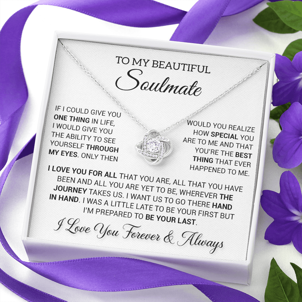 To My Beautiful Soulmate Necklace