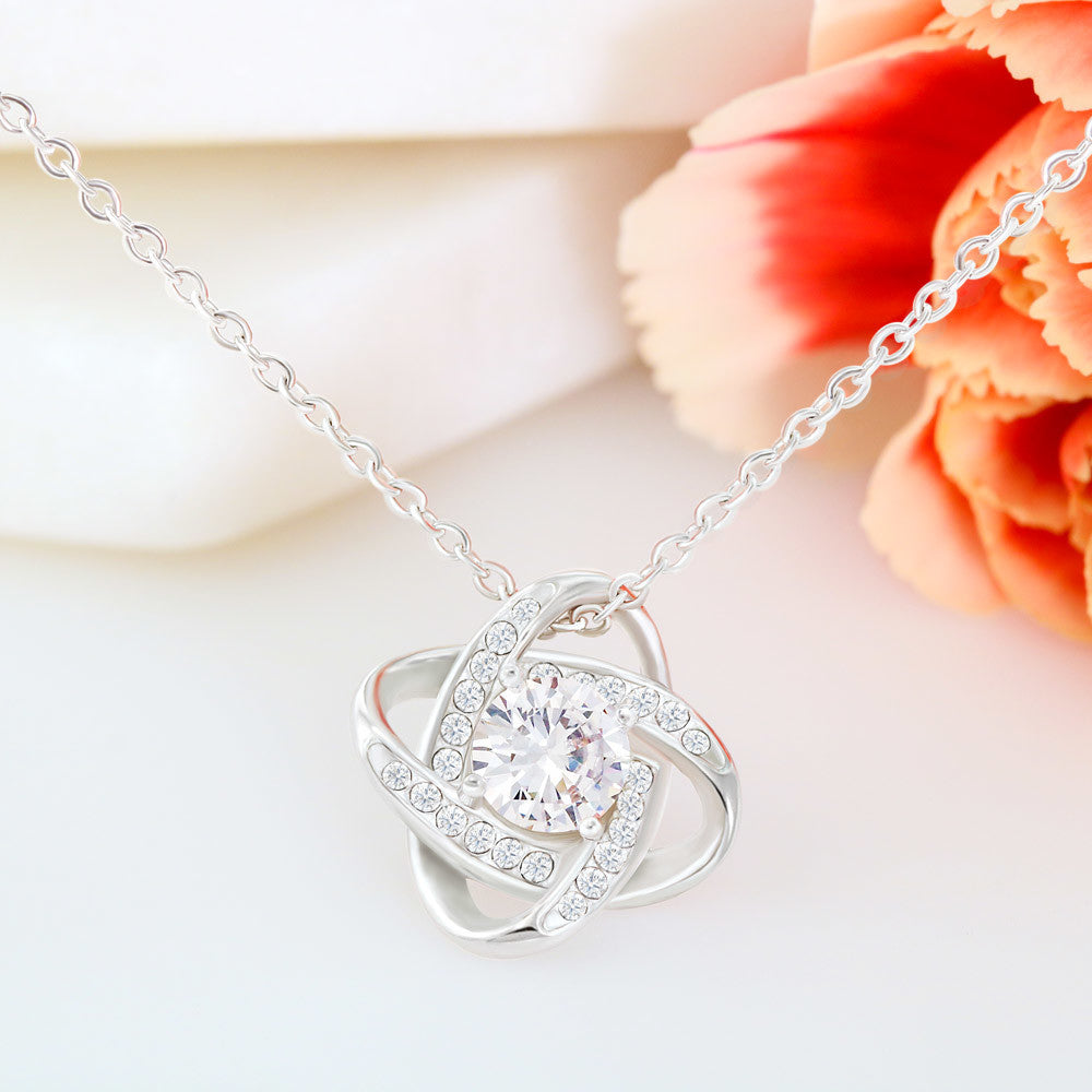 To My Future Wife Love Knot Necklace, Engagement Gift for Future Wife, Birthday Gift