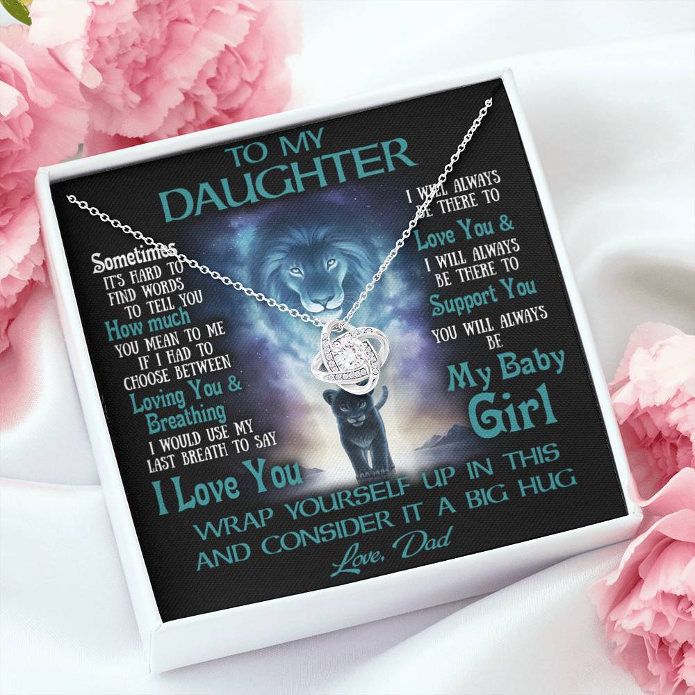To My Daughter Necklace, Daughter Father Necklace, Daughter Gift from Dad