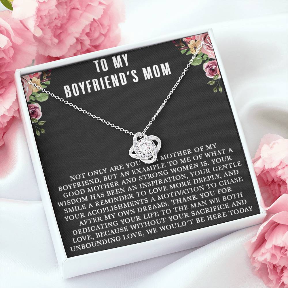To My Boyfriends Mom Necklace, For My Boyfriend's Mom on Mother's Day, Birthday Gift