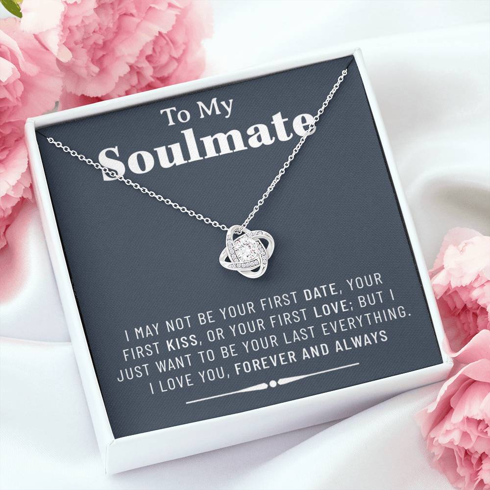 To My Soulmate Necklace, Valentines Day Pendants Gifts For Her , Birtday Gift