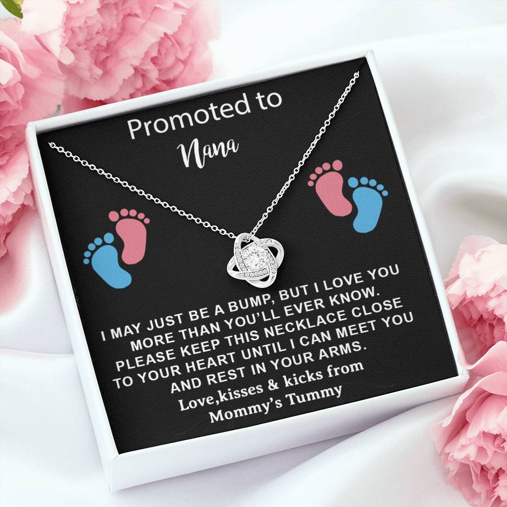 Promoted to Nana Necklace, Grandmother Announcement Necklace,Nana To Be Gift Necklace