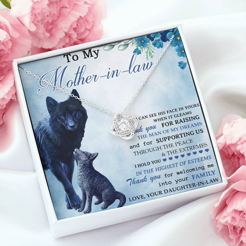 Mother In Law Gift, To My Mother In Law Necklace, Mother Of The Groom Gift From Bride