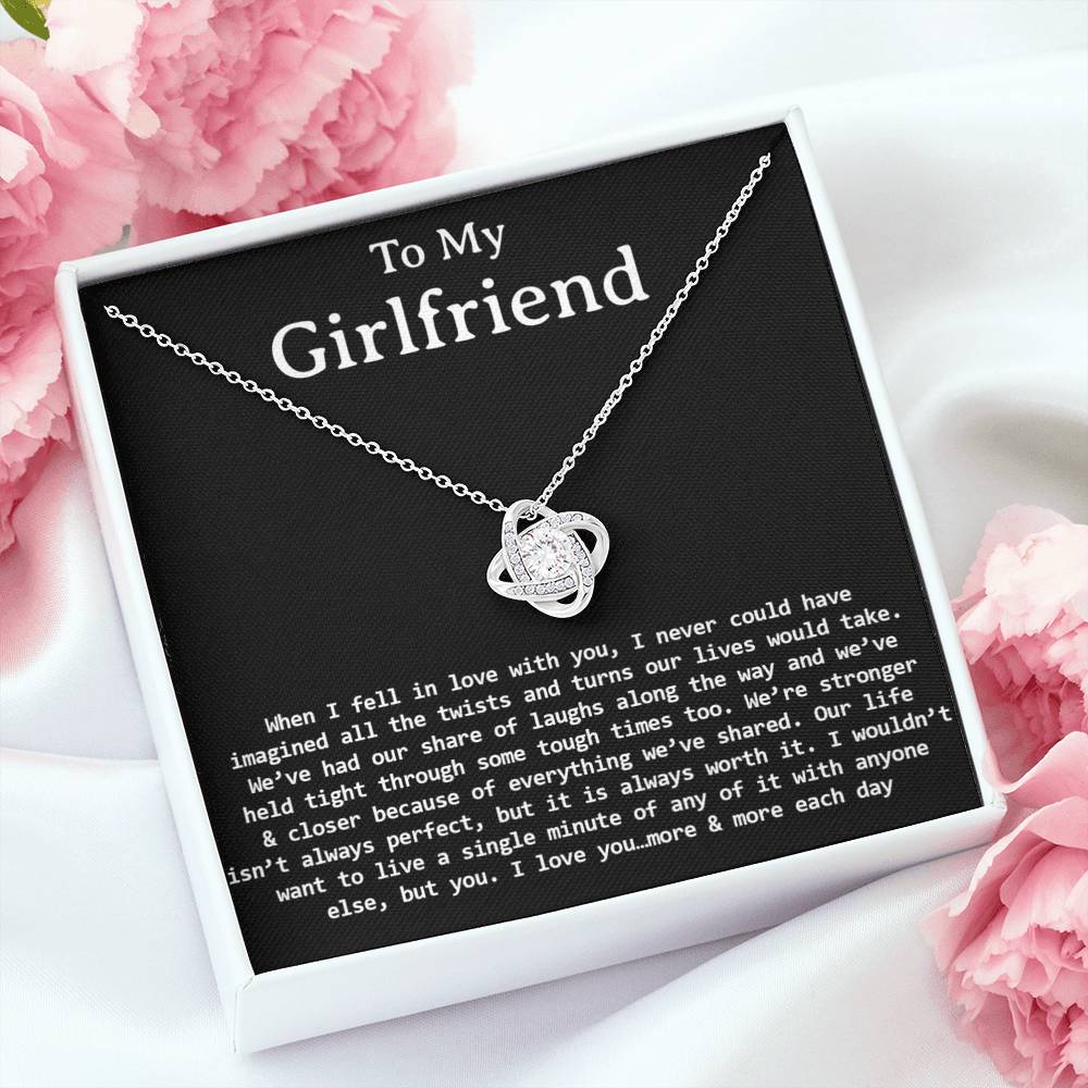 To My Girlfriend Necklace, Necklace for Girlfriend,Valentine Day Gifts for Girlfriend