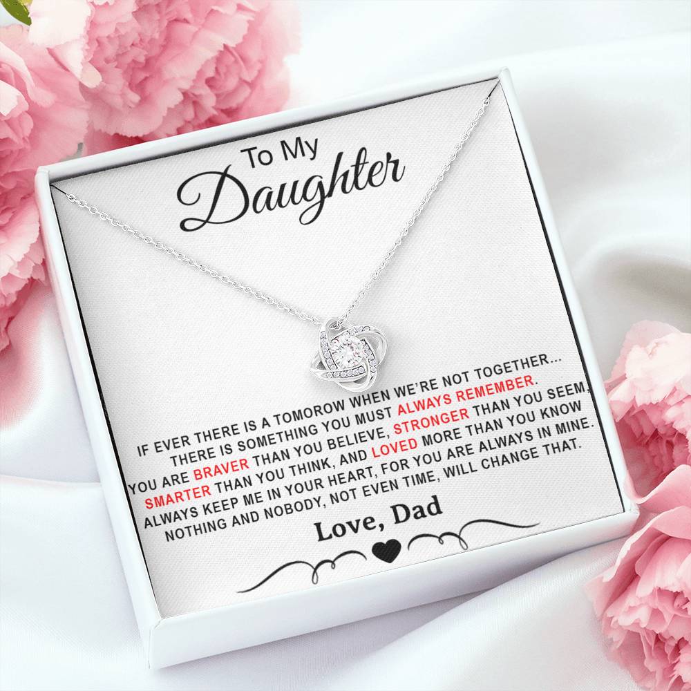 To My Daughter Necklace, Daughter Father Necklace, Daughter Gift from Dad
