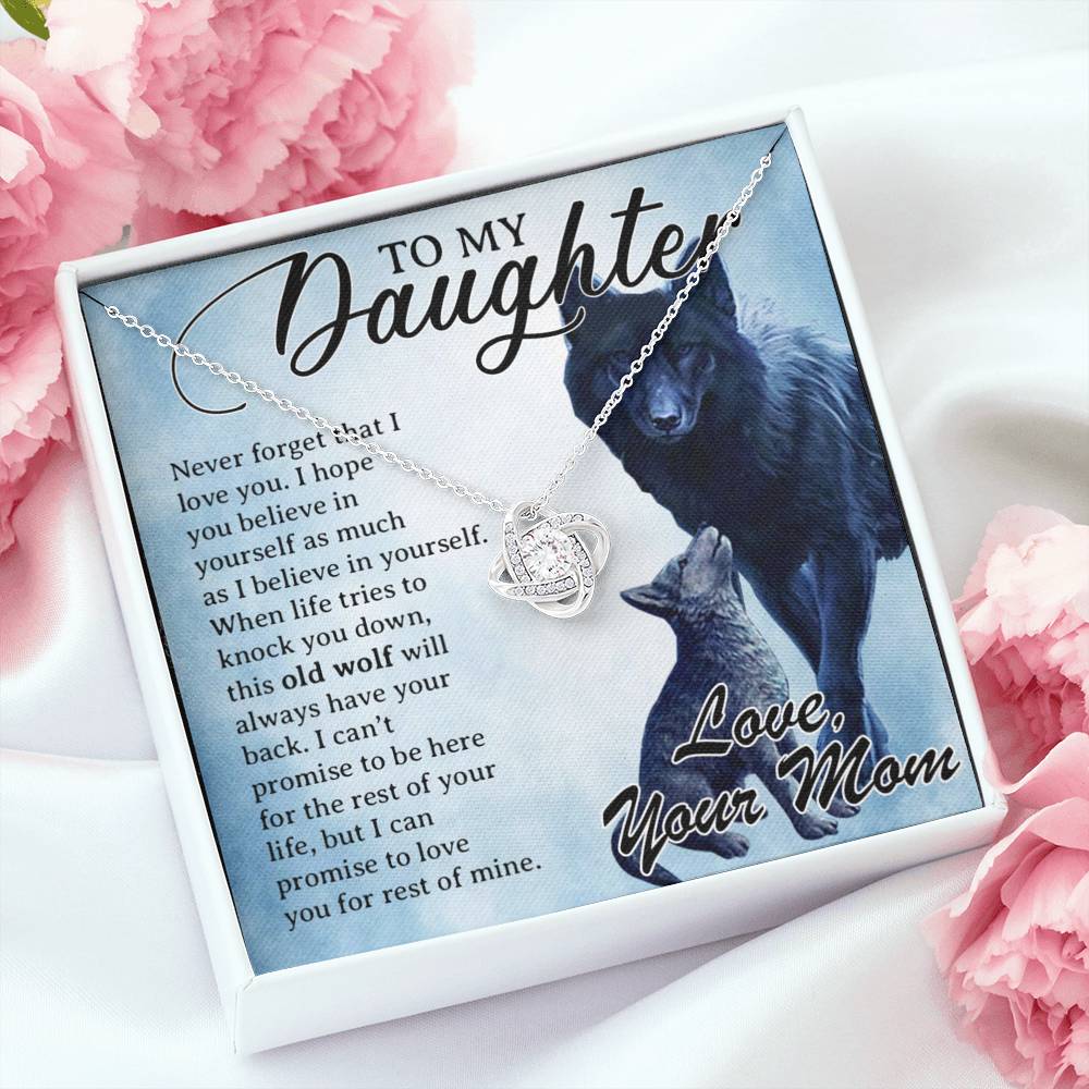 To My Daughter Necklace, Daughter Father Necklace, Daughter Gift from Mom