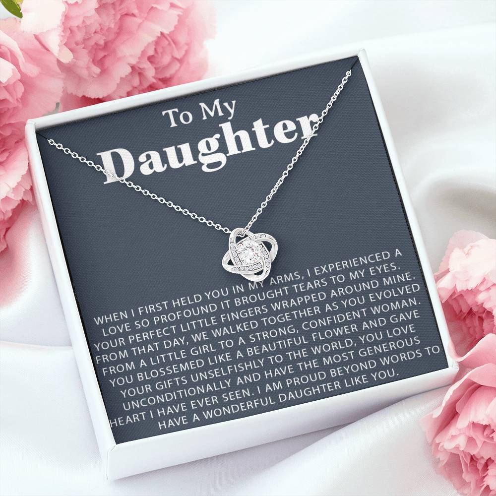 To My Daughter Necklace,Daughter Gift From Mom, Daughter Necklace,Birthday Gift