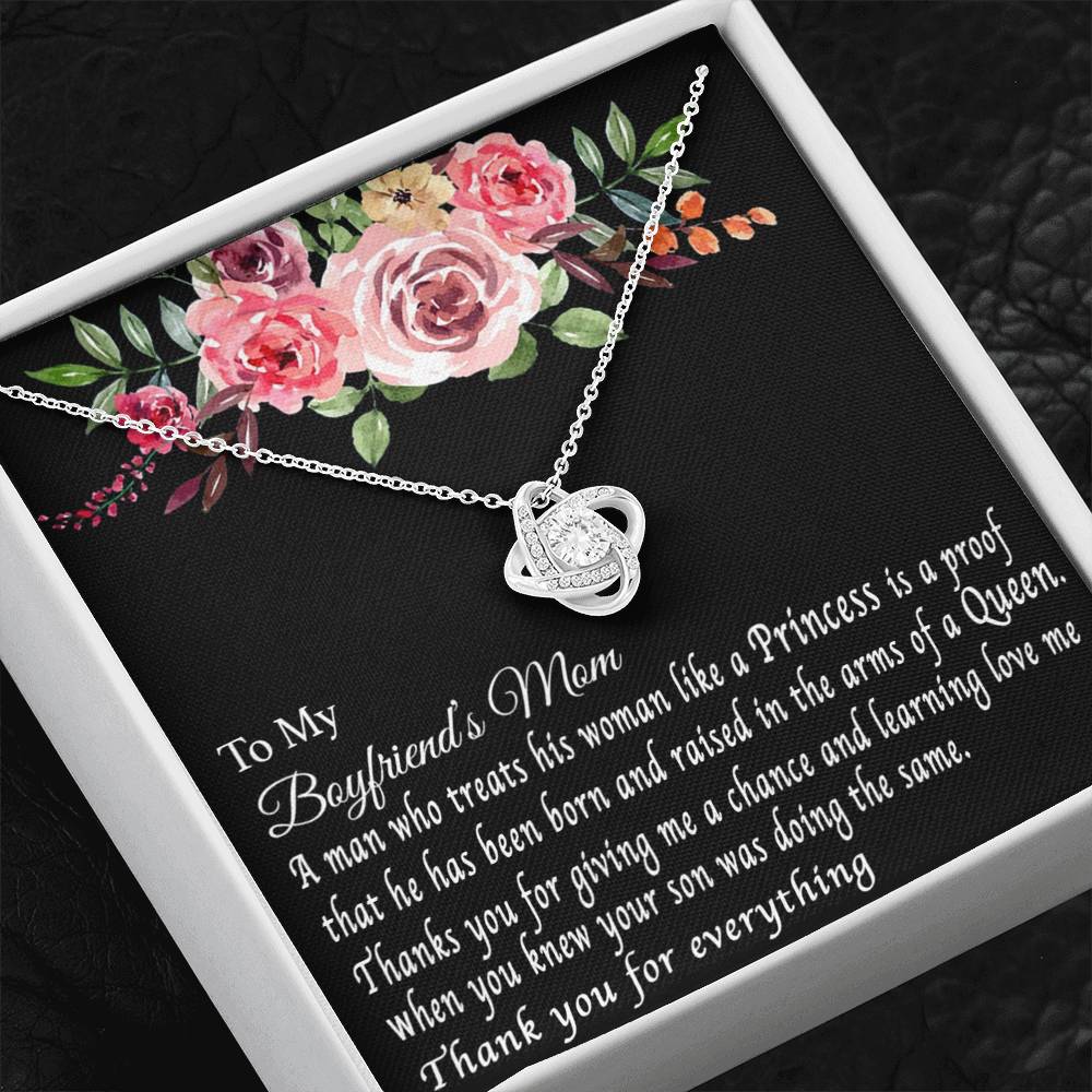 To My Boyfriend's Mom Necklace, For My Boyfriend's Mom, Birthday Gift