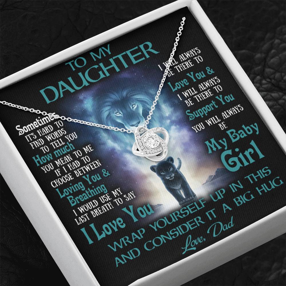 To My Daughter Necklace, Daughter Father Necklace, Daughter Gift from Dad