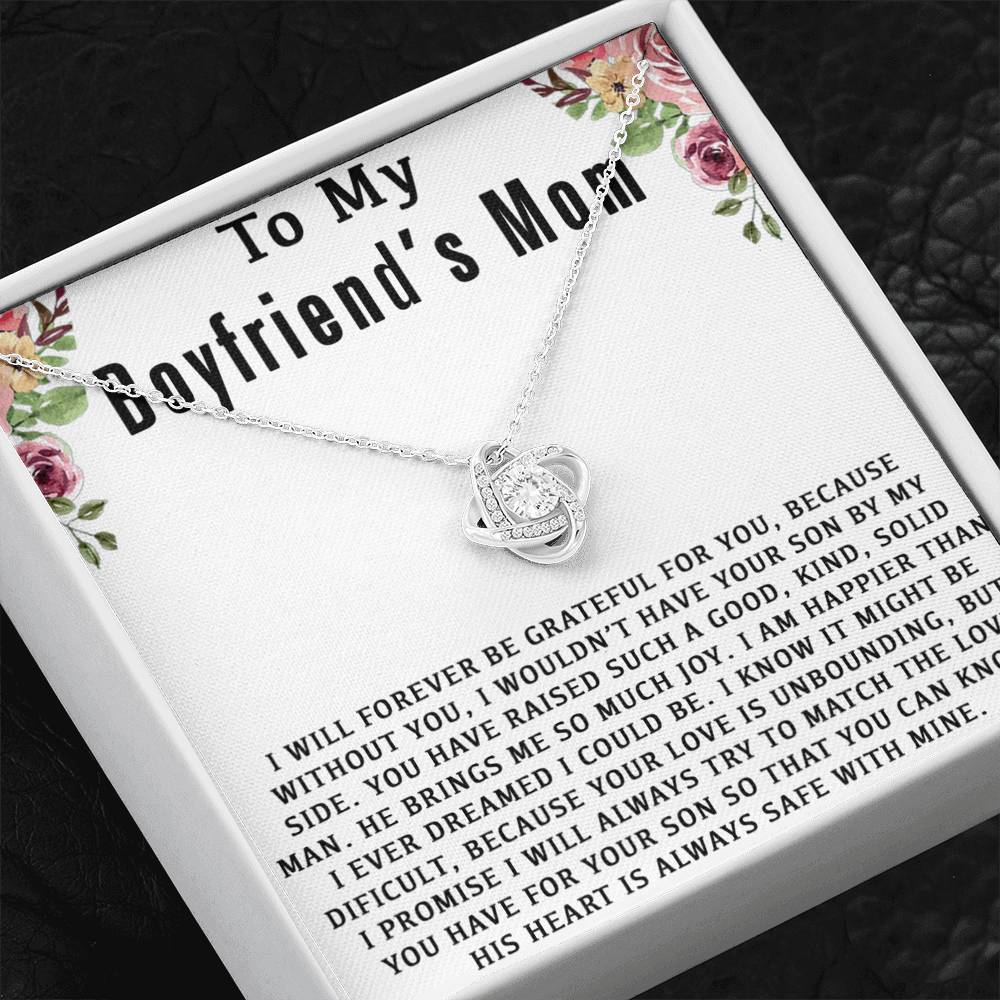 To My Boyfriend's Mom Necklace, For My Boyfriend's Mom, Birthday Gift