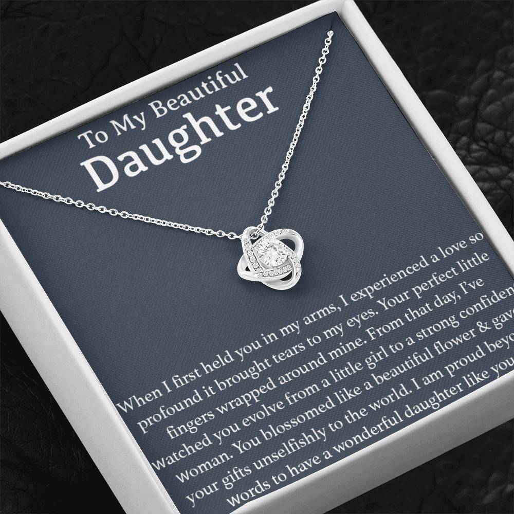 To My Beautiful Daughter Necklace, Gift for Daughter, Birthday Gift for Daughter, Mothers Day Gift for Daughter