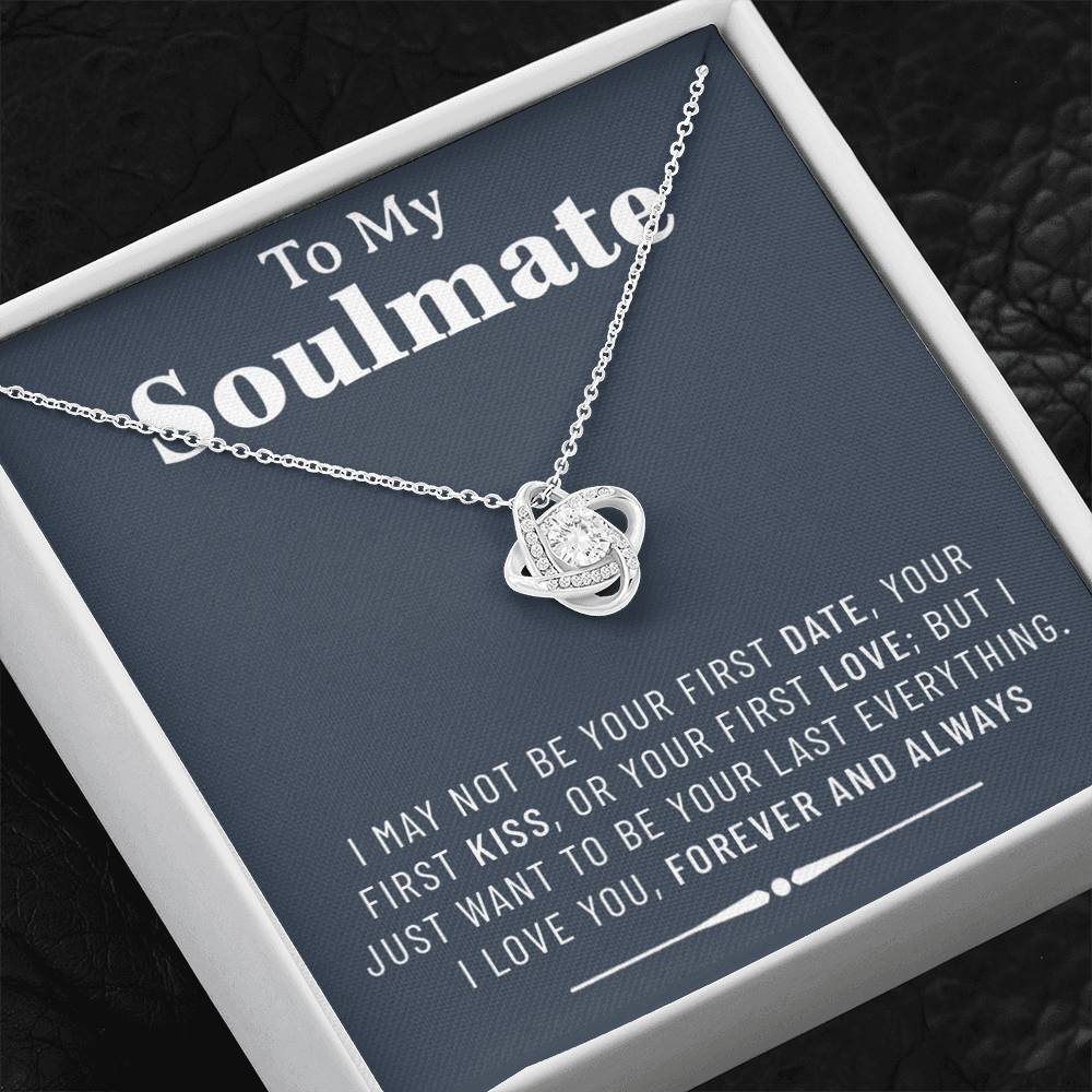 To My Soulmate Necklace, Valentines Day Pendants Gifts For Her , Birtday Gift