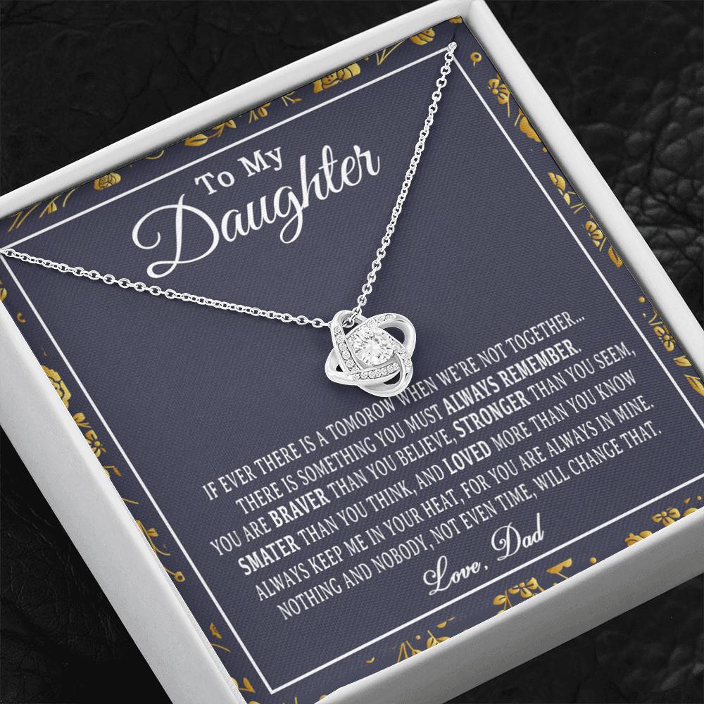 To My Daughter Necklace, Daughter Father Necklace, Daughter Gift from Dad