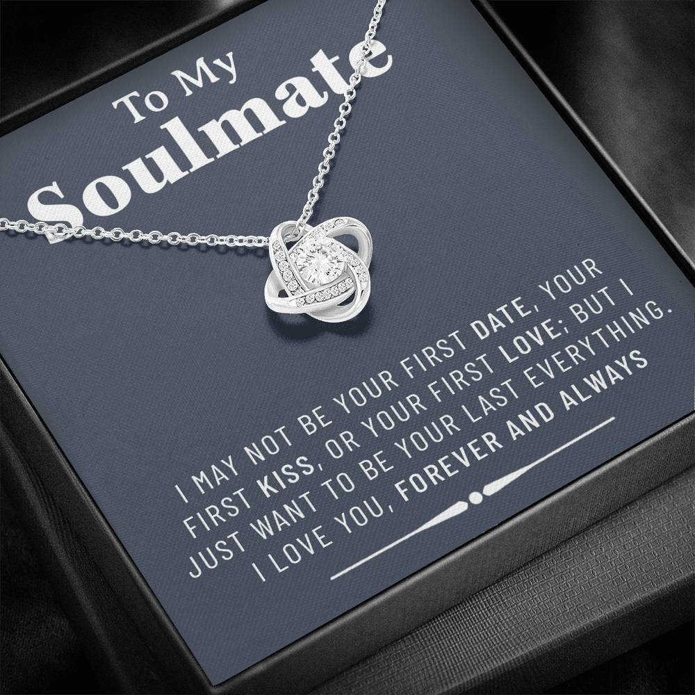 To My Soulmate Necklace, Valentines Day Pendants Gifts For Her , Birtday Gift