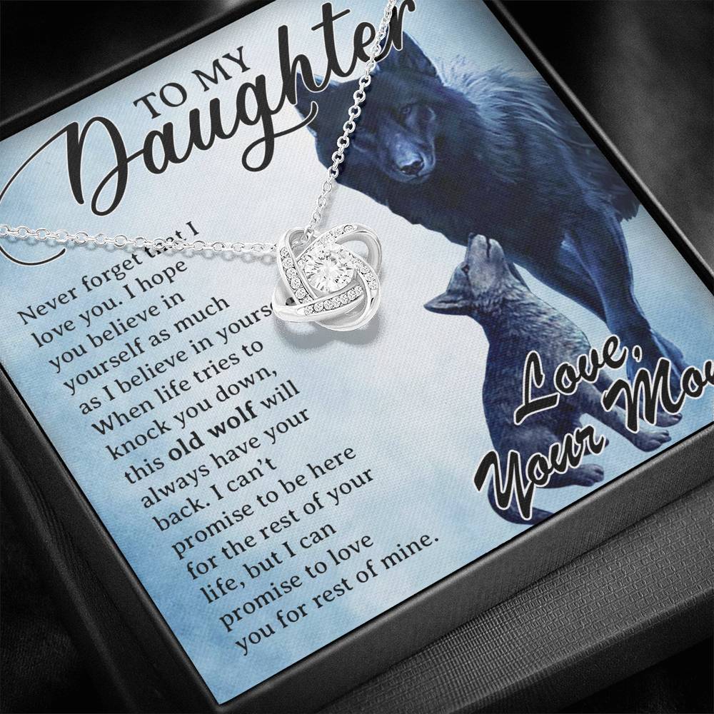 To My Daughter Necklace, Daughter Father Necklace, Daughter Gift from Mom