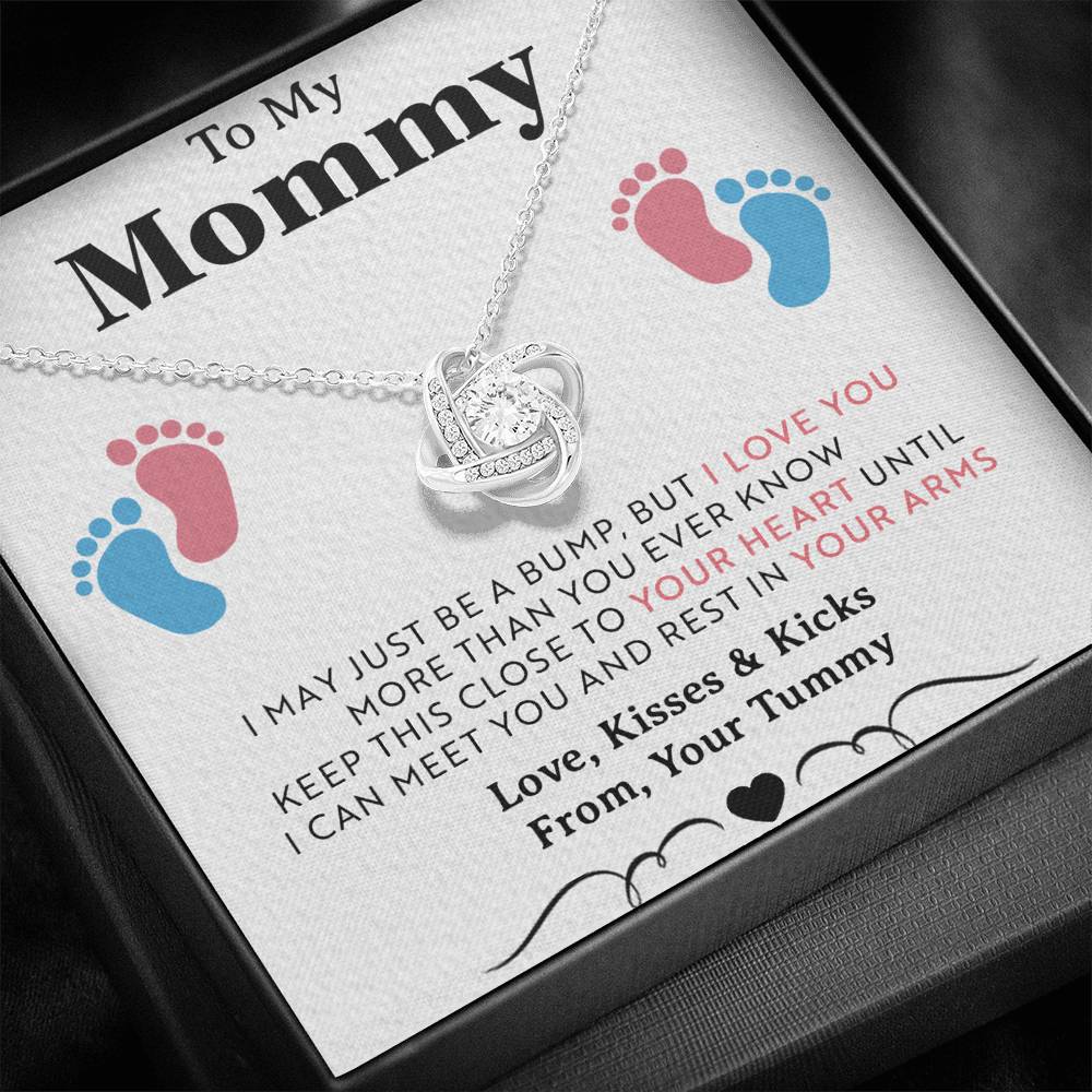 To My Mommy Gift Necklace, Trendy, Gift for New Mom in Hospital, Pregnancy Gift