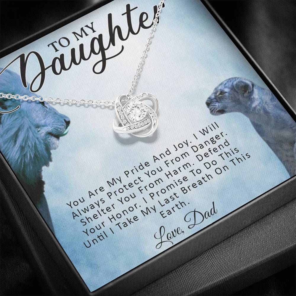 To My Daughter Necklace, Daughter Father Necklace, Daughter Gift from Dad