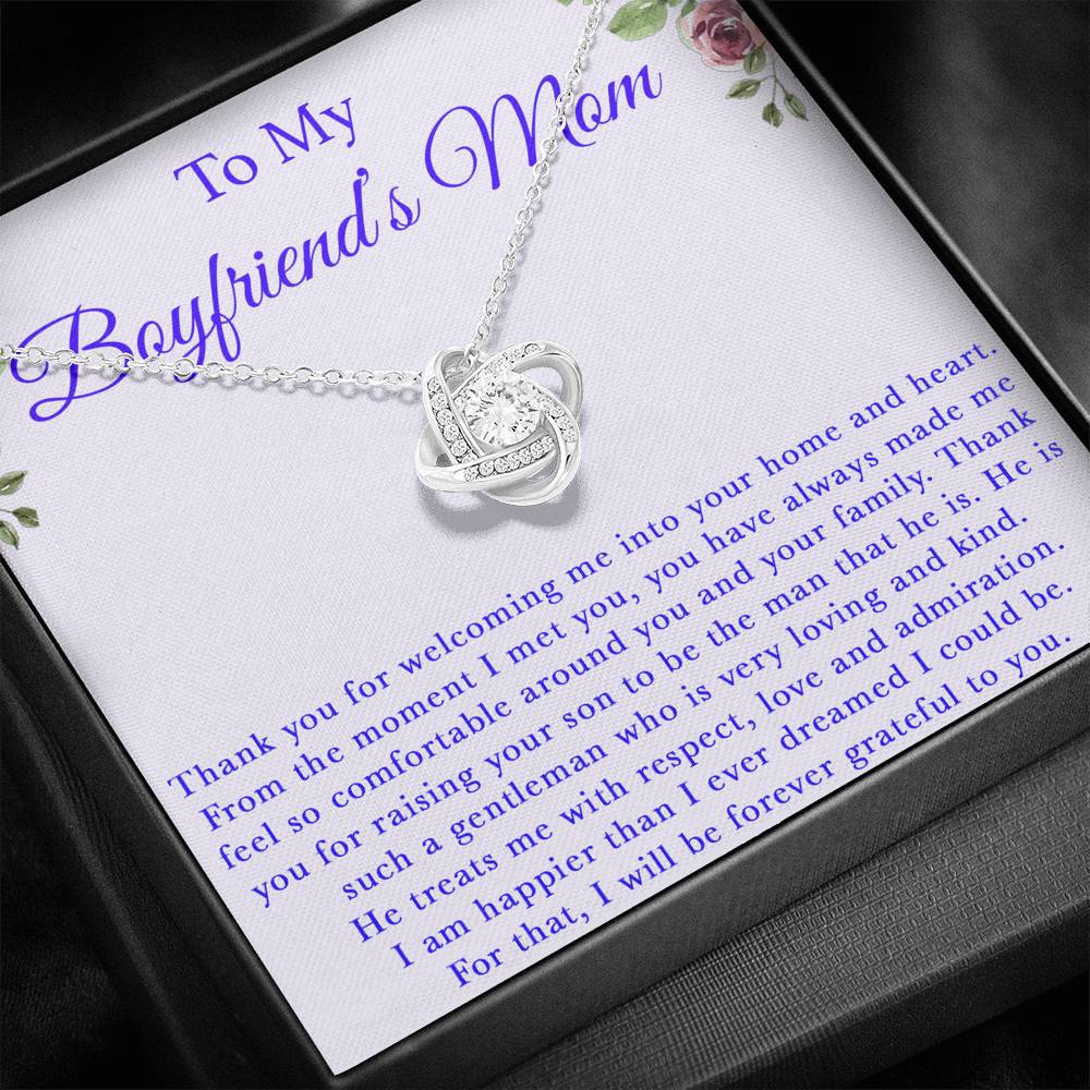 To My Boyfriend's Mom Necklace, For My Boyfriend's Mom, Birthday Gift