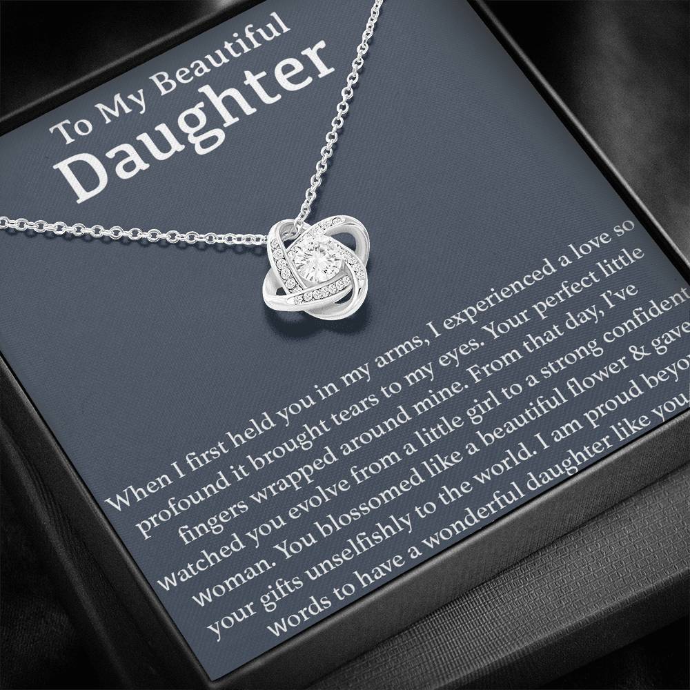 To My Beautiful Daughter Necklace, Gift for Daughter, Birthday Gift for Daughter, Mothers Day Gift for Daughter