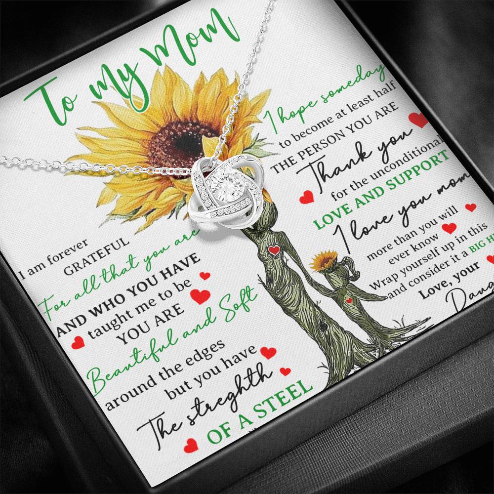 To my Mom Necklace , Happy Mother Day Necklace, Mom Gift from Daughter