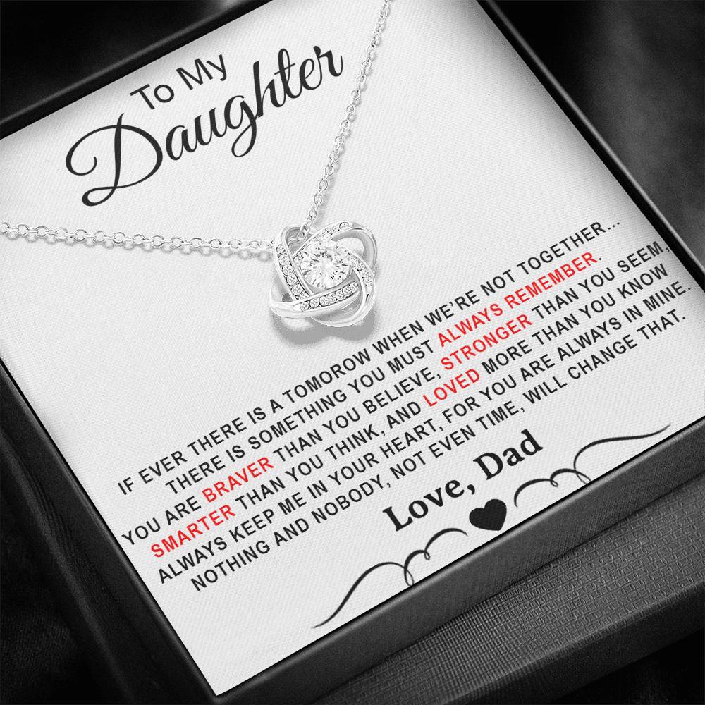 To My Daughter Necklace, Daughter Father Necklace, Daughter Gift from Dad