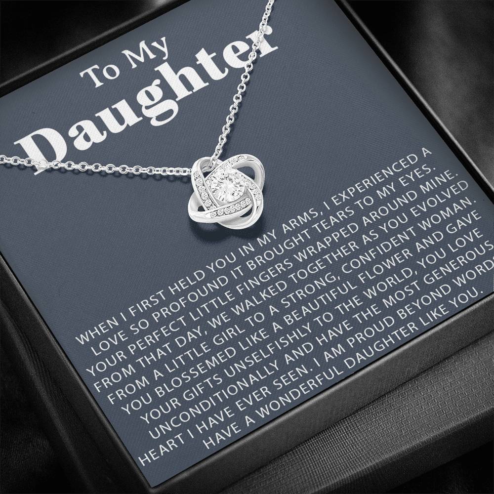 To My Daughter Necklace,Daughter Gift From Mom, Daughter Necklace,Birthday Gift